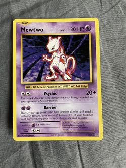 Mewtwo Pokémon Card