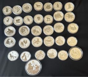 Rare coins Australian solar lunar set