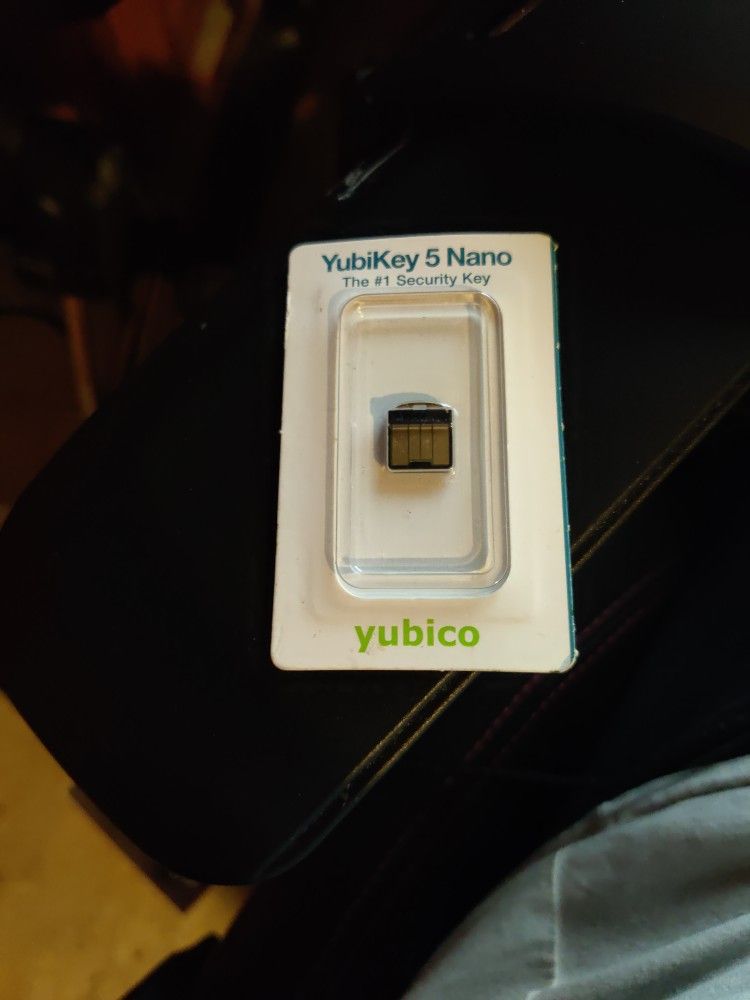 Yubico YubiKey 5 Nano - Two Factor Authentication USB Security Key, Fits USB-A Ports - Protect Your Online Accounts with More Than a Password, FIDO Ce