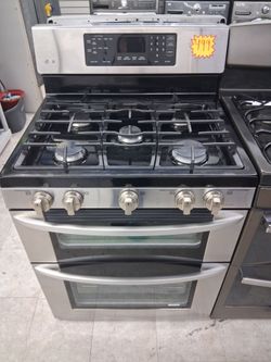 LG double oven gas stove
