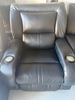 Power Leather Recliner – Home Theater Chair