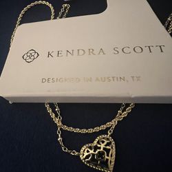 KENDRA SCOTT  Anna Filigree 14K Gold Over Brass Multi-Strand Necklace