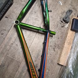 Vintage Kona Clump 7005 Aluminum Custom Butted Bike Frame