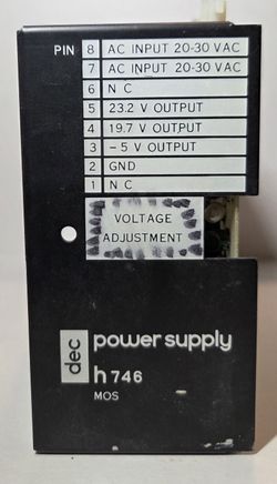 POWER SUPPLY 19.7 , 23.2 & 5VDC OUT, DEC H746