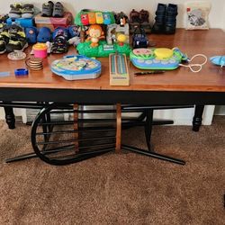 Solid Wood Table And 2 Chairs