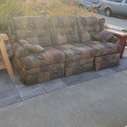 Double Recliner Couch