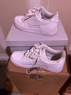 Nike Air Force 1 '07 - Men 10.5, Women 12, white on white