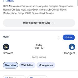 Spring training Dodgers game!