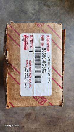 Toyota OEM Part, New, Computer Air Control 88650-0C(contact info removed)00C362