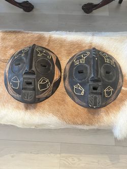 Pair Of vintage decorative Masks