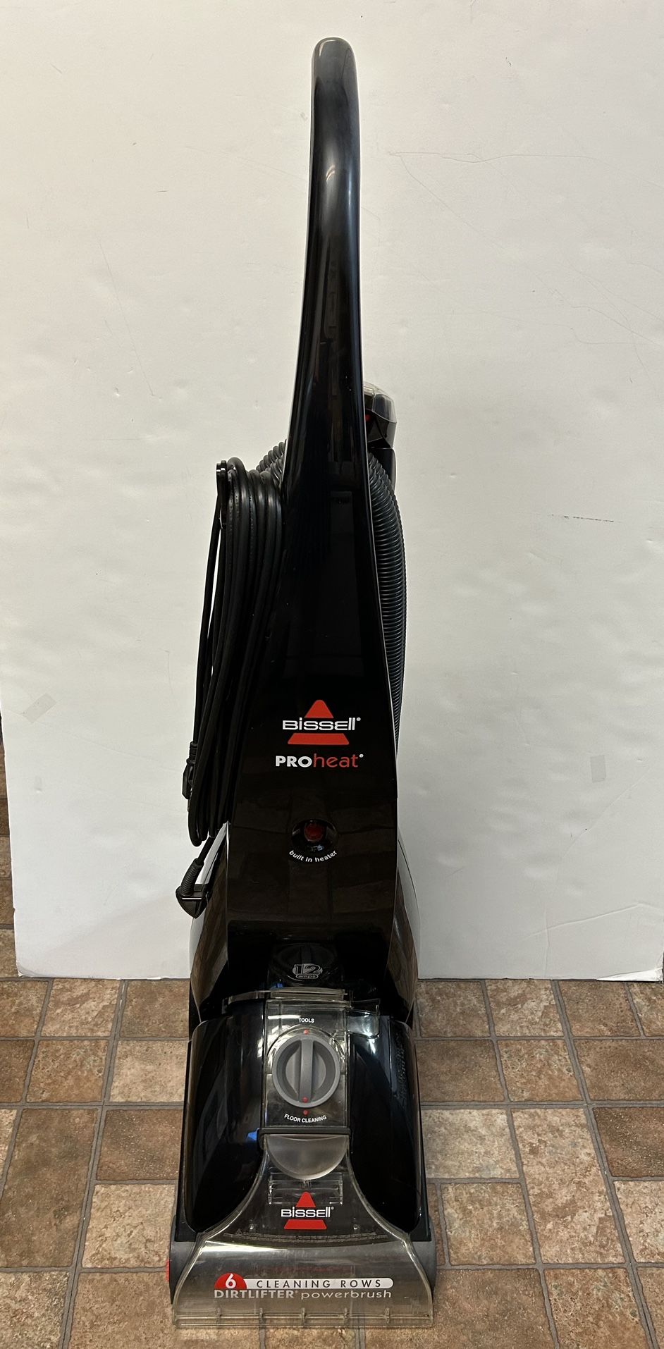 Bissell Pro Heat Carpet And Upholstery Cleaner Upright Black Tested #25A3-1