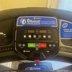 Treadmill Horizon Fitness 2.50 HP Ultra Quite Motor 