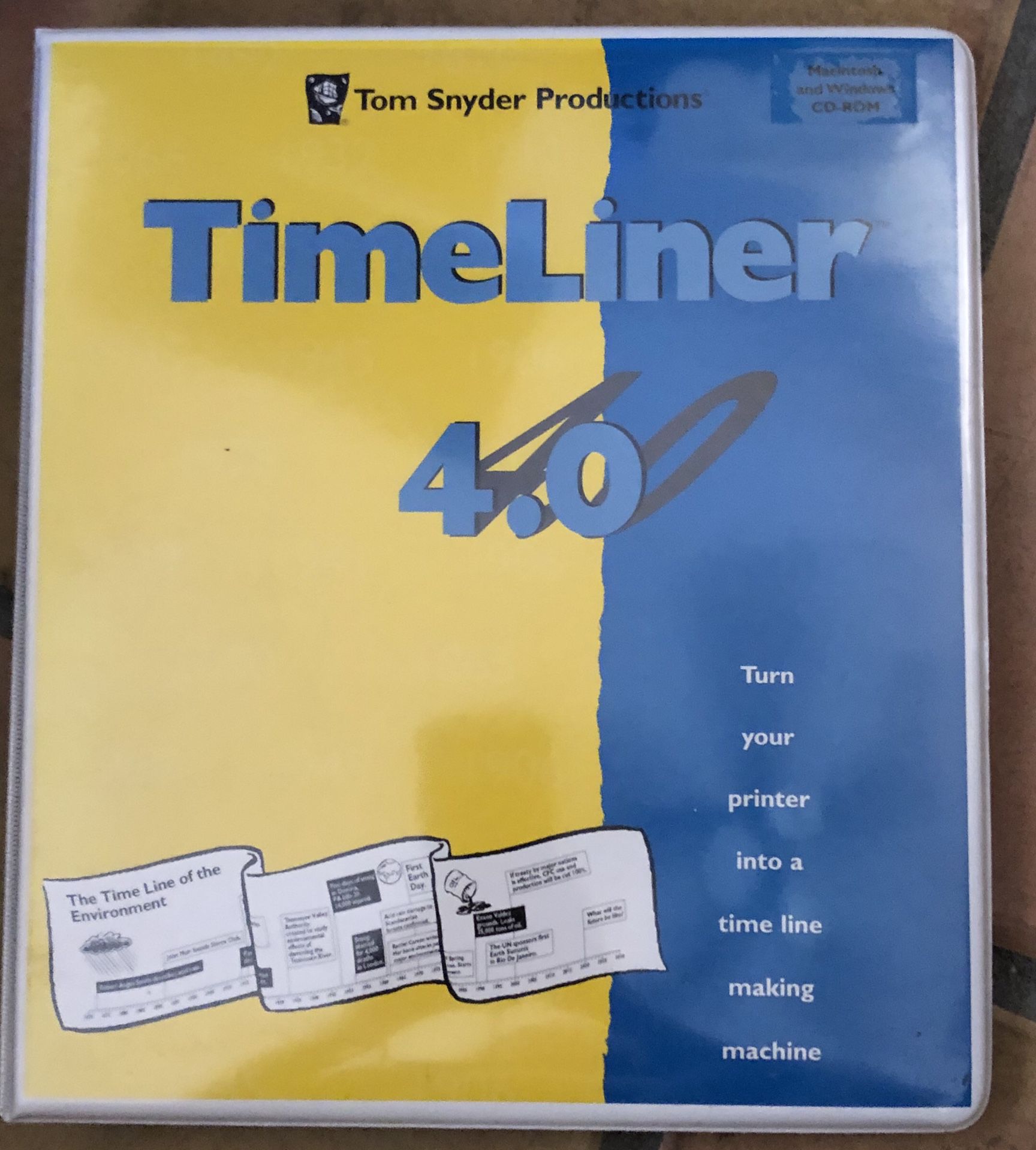 Educational Tom Snyder Productions TimeLiner 4.0 & 2.0