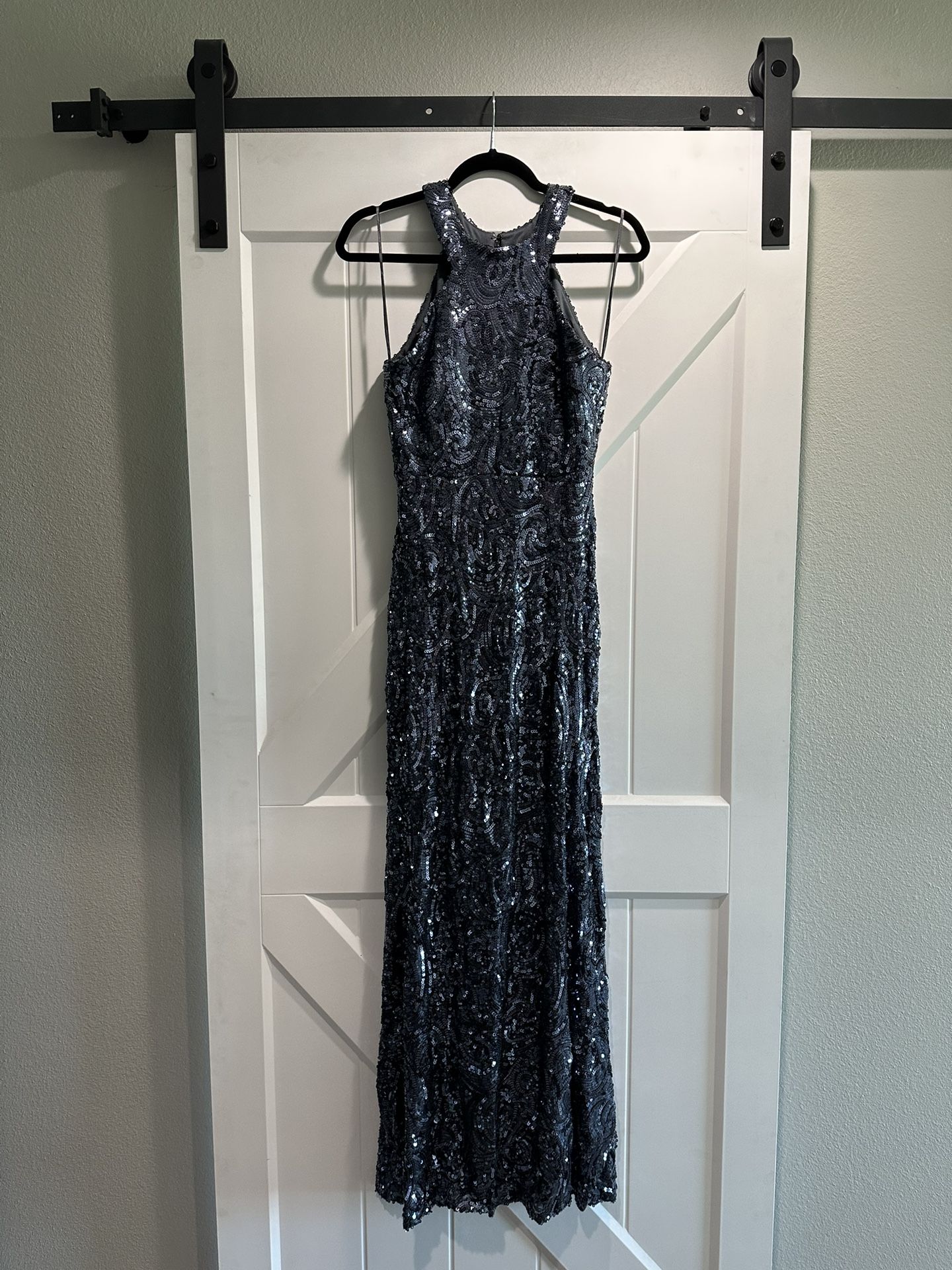 Blue Sequin Dress