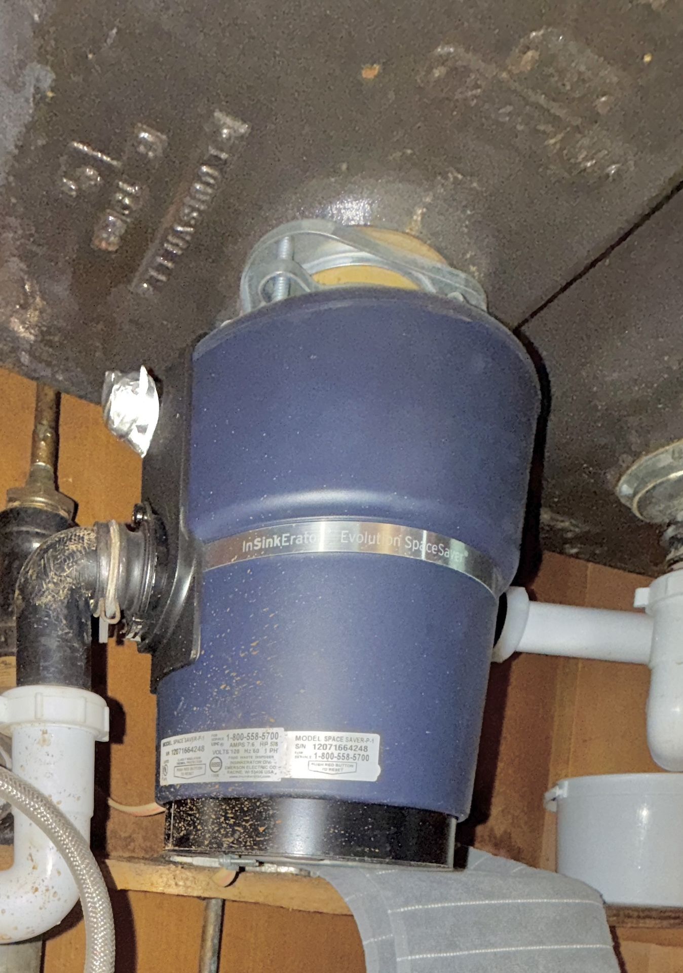 InSinkErator Evolution SpaceSaver Garbage Disposal, 5/8 HP