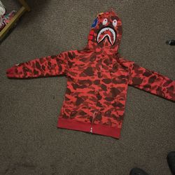Bape Hoodie Red