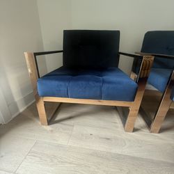 Blue Club Chairs (pair)