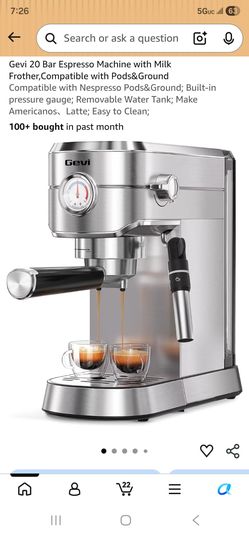 Givi  Expresso Machine eith Automatic Frother