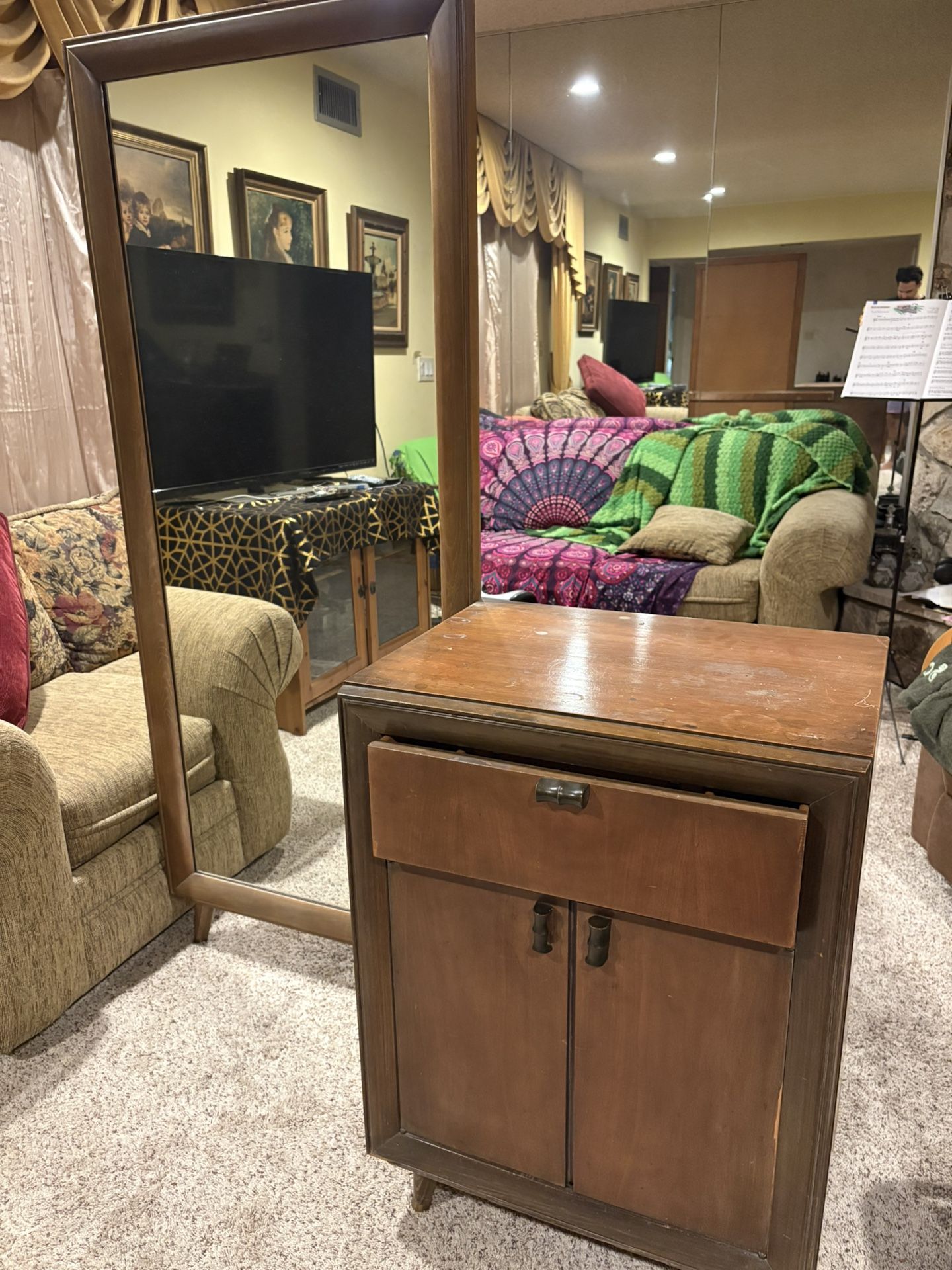 Furniture With Mirror - Vintage