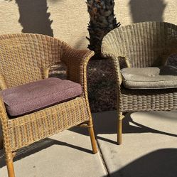Crate And Barrel Wicker Chairs