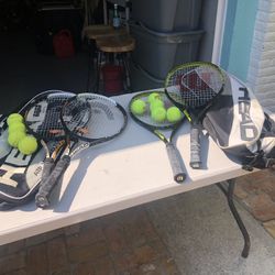 Tennis Rackets - Head Qty 4 