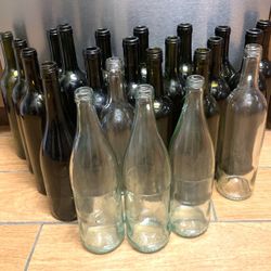 Clean Empty Glass Bottles For DIY Projects 