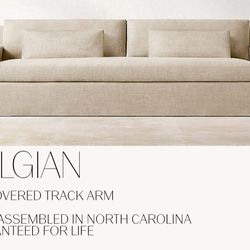 EUC Restoration Hardware couch with 2 additional cushions