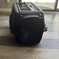 Portable plastic dog carrier
