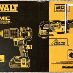 Dewalt 20v Driver Oscillating Kit With 2 Batteries DCK224C2