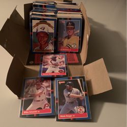 Box Of Baseball Cards. ‘88-90 Donruss Tops And UD