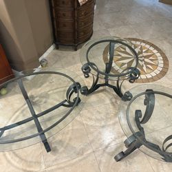 Coffee Table & 2 End Tables