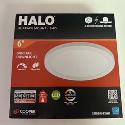 HALO 6” Surface Mount LED Downlight (Model SMD6R69SWH) – Brand New