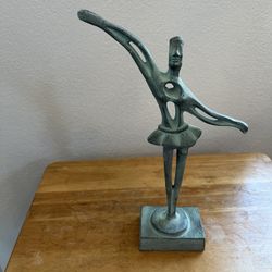 Metal Dancer Statue 13” 