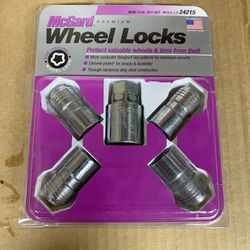 MCGARD 24215 Chrome Cone Seat Wheel Locks (M14 X 1.5 Thread Size)