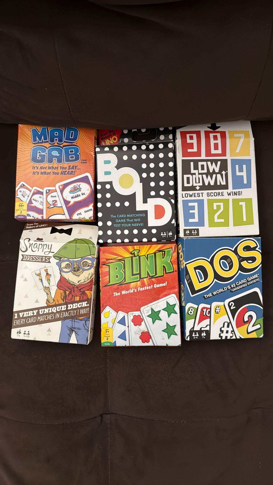 6 PACK OF CARD GAMES