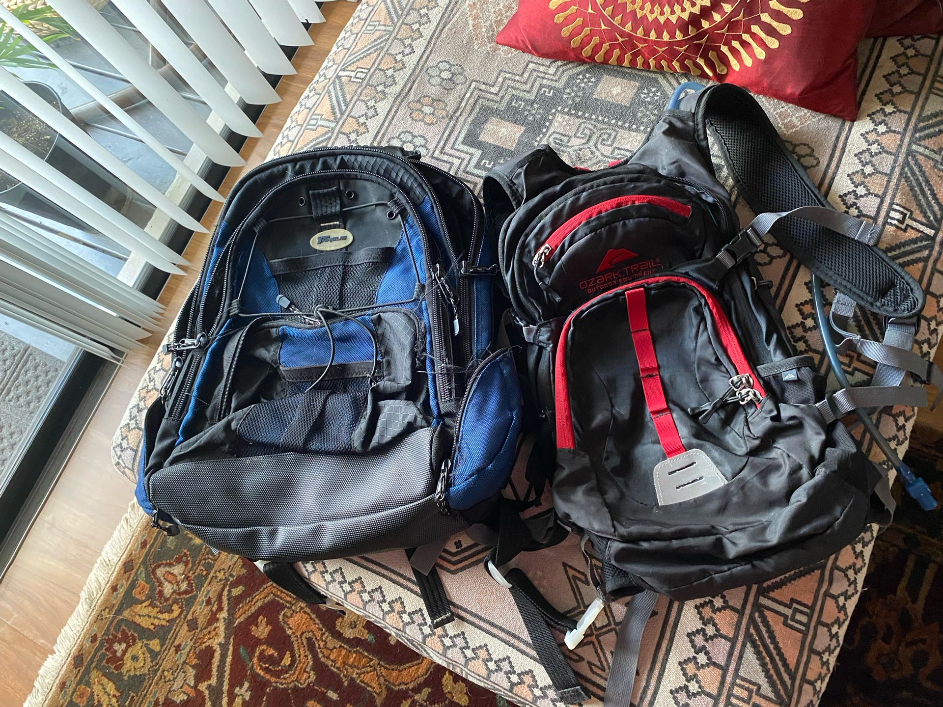2 Hiking Camping Backpacks