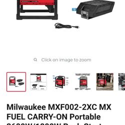 Milwaukee Power Bank With 2 Batteries And Charging Power Cord