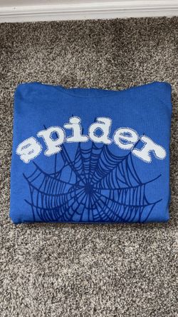 Spider Vvs Blue Hoodie Size Small 