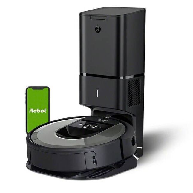 Wi-Fi® Connected Roomba® i8+ Self-Emptying Robot Vacuum clean house