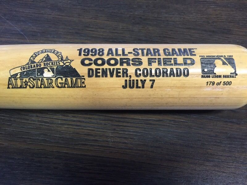 1998 All-Star Game Baseball Bat. Full Size