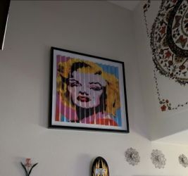 3D Marilyn Monroe Pop Art Kinetic Shadow Box Frame – 3-in-1 Agamograph Wall Art (35.5" x 31.5")