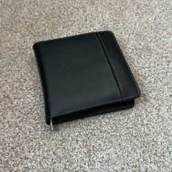 Leeds Black Faux Leather 24 Capacity CD Wallet