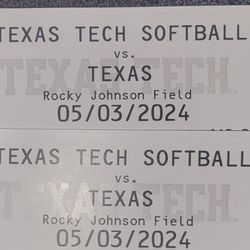 1 Ticket for Texas vs. Texas Tech Softball