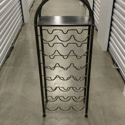 Very cute metal wine rack