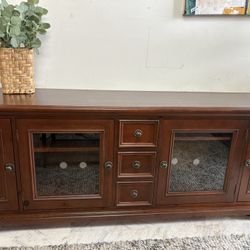 75” Wood T.V Stand With Storage