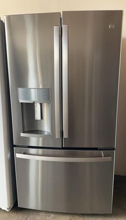 GE  3-Door Stainless Steel Refrigerator Fridge
