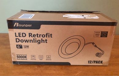 Bounder 6" LED Retrofit Downlight 10-Pack (New)