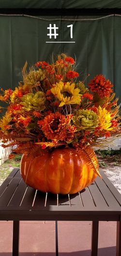 PUMPKIN Floral Arrangement -- SEE MY OTHER LISTINGS