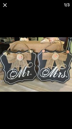 Mrs and Mr decorations