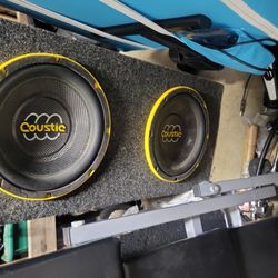 2-10inch Coustic Subs +400 Watt Coustic Amp